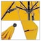 California Umbrella 7.5' Black Aluminum Market Patio Umbrella, Pacifica Yellow 194061335048 - alternate 2
